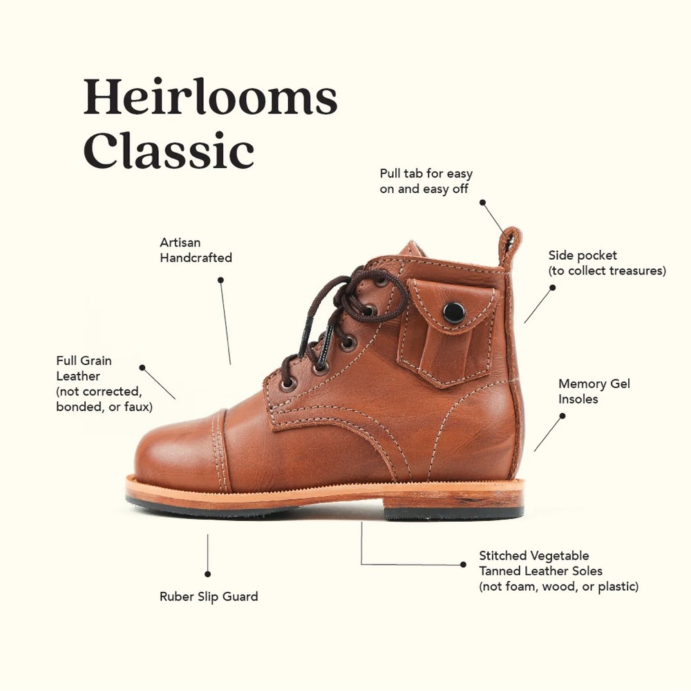 Mikoleon Heirloom Classic Boots, Brown, size 29 or US 11.5